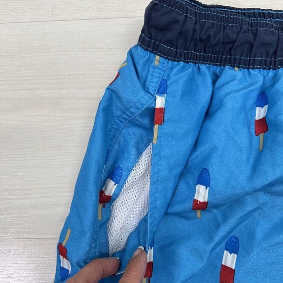 Beverly Hills Polo Club Swim Trunks Large Blue Board Shorts Cargo Lined 10” - Picture 4 of 12